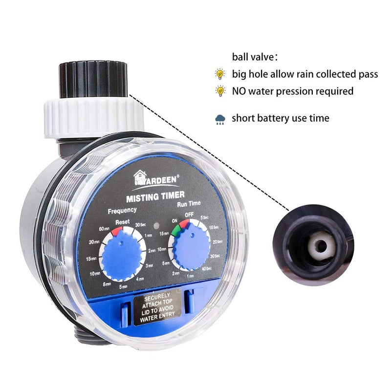 Yardeen Water Hose Timer fogging Seconds Watering Automatic Electronic Water Timer Home Garden Controller - Image 2